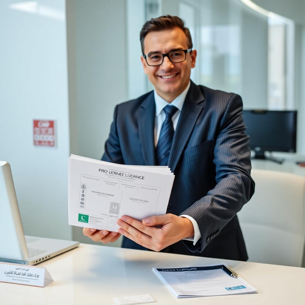 PRO services officer handling government submissions in Dubai