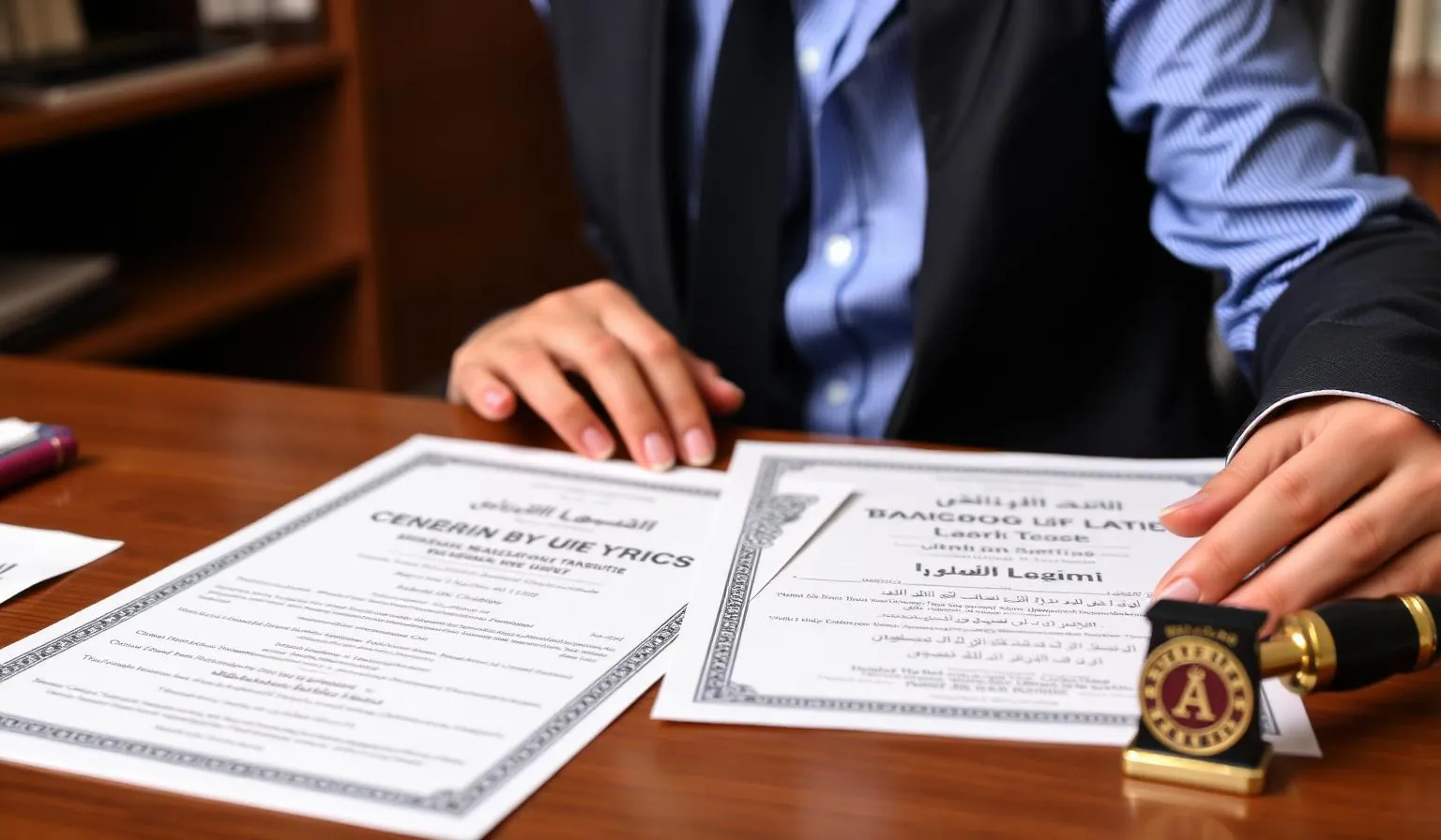 UAE Ministry of Justice certified Arabic legal translation