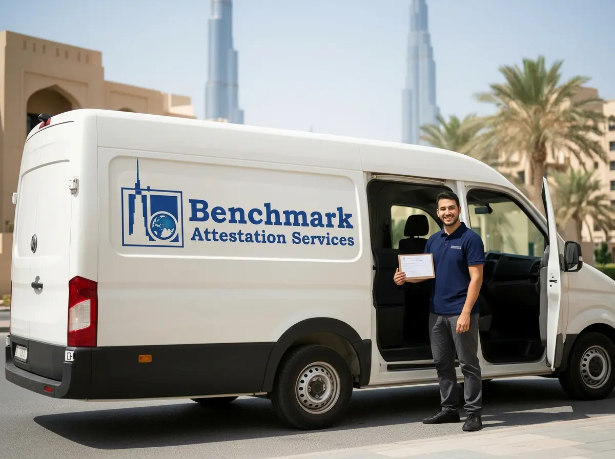 Benchmark Pickup & Delivery van in Dubai