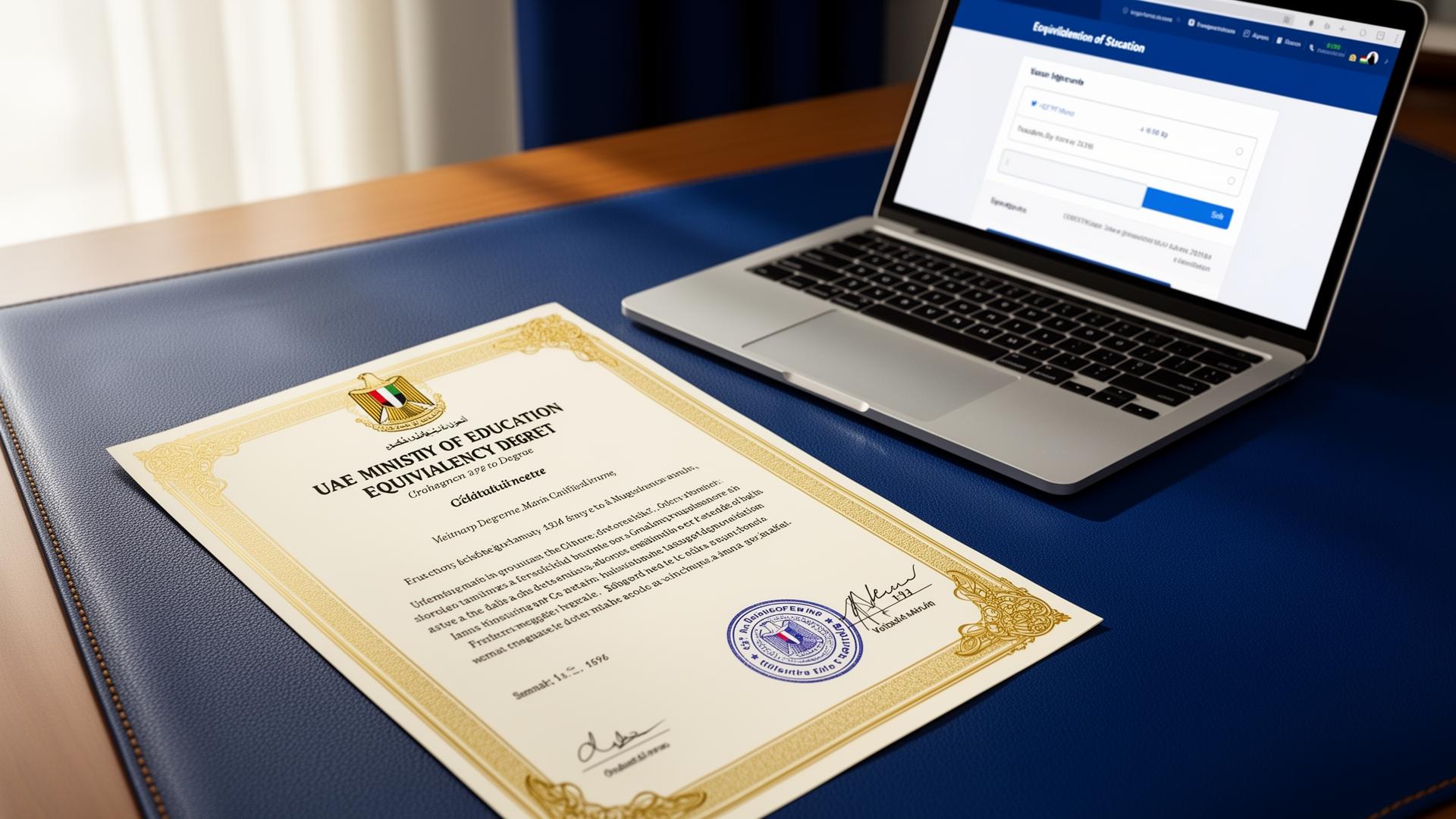 UAE Ministry of Education equivalency certificate
