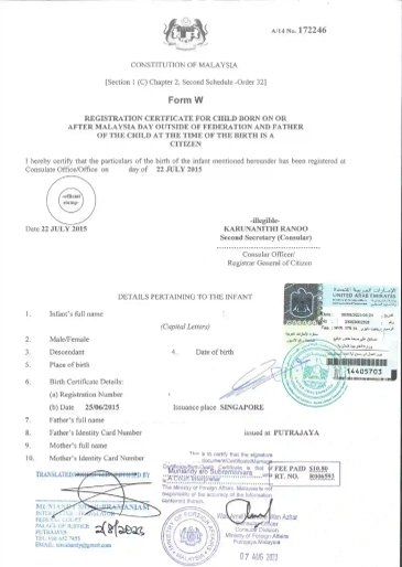 Malaysia certificate attestation