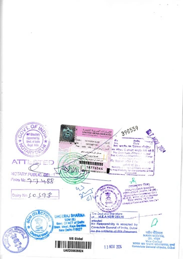 Indian Marriage certificate attestation