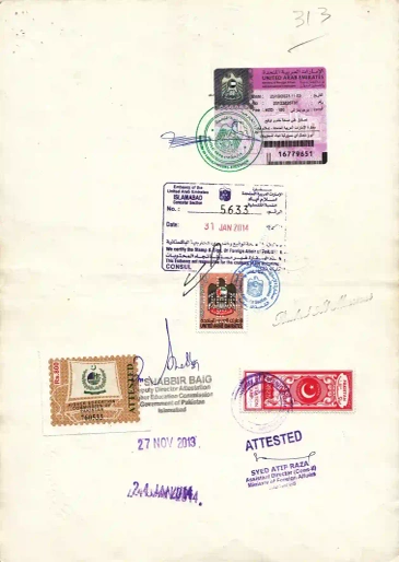 Pakistan certificate attestation