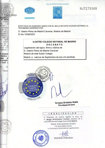 Spain certificate attestation